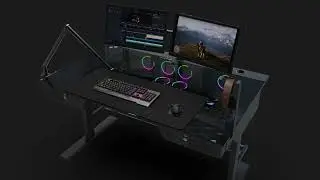 #StreamDesk Необычный корпус с компьютером в столе. Рабочее место для стримера от CTS-PS