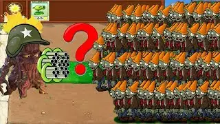 Plants vs Zombies - 1 Threepeater vs 999 Gargantuar vs Zombies