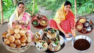 দই ফুচকা, সাথে মিষ্টি চাটনি বানানো দেখলেই জিভের জল ধরে রাখা মুশকিল / Doi Fuchka with Sweet Chutney