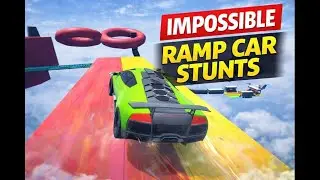 Impossible Mega Ramp Car Stunts 😱- 3d Sky  ramp car stunts - android game 2026