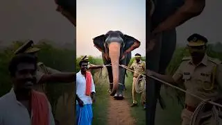 Elephant Attacks Grape Field 😲| Farmer Ramu&rsquo;s Clever Plan | Village Moral Story | #shorts #elephant