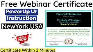 Free Online Webinar Certificate | Free Certificate | Verified certificate