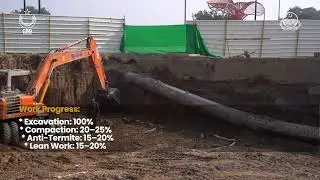 The CBD Walk construction is progressing steadily.