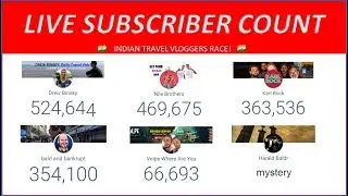 🔴 Karl Rock vs Bald and Bankrupt vs Nile Brothers LIVE subscriber count! 🔴