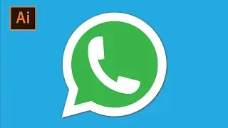 WhatsApp Logo Design in Adobe Illustrator #graphicdesign #tutorial #logodesign #whatsapp