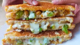 Cheesy Chicken Sandwich with Secret Sauce | Easy Pan-Roasted Snack!