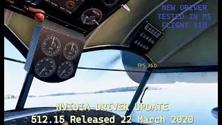 BRAND NEW Driver Released NVidia 512.15 Tested in MSFS 2020 VR Flying RTX3070 Quest 2