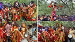 Thotella Procession at Falaknuma Kali Mata Temple 2024 | Ajay Laddu Potharaju dance 2024 | #bonalu