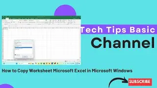 25 - How to Copy Worksheet Microsoft Excel in Microsoft Windows #tips #excel #exceltips #windows