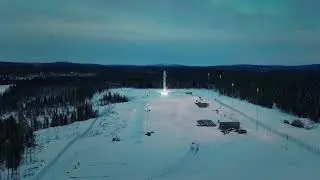 Satellite launch from SSC's Esrange Space Center