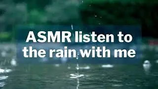 Listening to the rain together | ASMR gf [F4A][soft spoken]