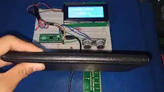 Raspberry Pi Pico + HCSR04 Ultrasonic Sensor + MicroPython Code 👇