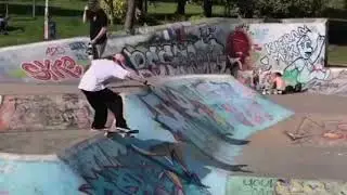 Stevie C Park footage Dudhope skatepark