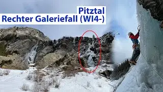Rechter Galeriefall, rechte Variante (WI4-) - Eisklettern Pitztal - feat. @AlpineFex