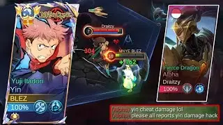 YIN VS ALPHA!! 🔥 BEST BUILD EMBLEM FOR YIN AUTO BROKEN!! (Must Try!!) - MLBB