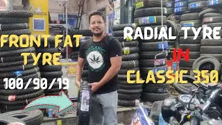 RADIAL AND FAT TYRE IN CLASSIC 350 || APOLLO TRAMPLR XR TYRE || CEAT ZOOM PLUS F|| #classic350 #RE