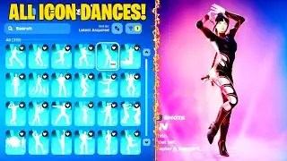 Серия Fortnite Icon с обликом Лизы: ВСЕ танцы и эмоции за все годы!
