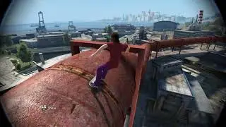 Squeezing through holes in skate 3!