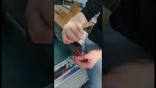 Diffraction with a human hair-Experiment