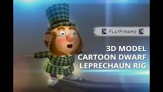 3D Model Cartoon Dwarf Leprechaun Rig Review
