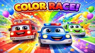 Learn Colors FAST with the MOST FUN Rescue Vehicles Cartoon