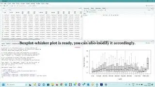 Box and whisker plot using R studio