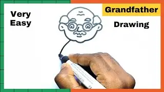 How To Draw Grandfather | Grandfather Drawing Very Easy | Easy Drawing | Drawing Steps 101