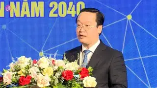 Chủ tịch UBND tỉnh Nghệ An Nguyễn Đức Trung phát biểu tại Hội nghị công bố Quy hoạch tỉnh Nghệ An