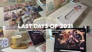 🍵 last days of 2021 | getting vaccinated, finals, unboxing packages, and pulling for itto & gorou!