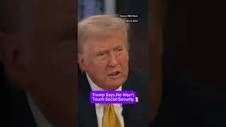 Trump says he and DOGE will not touch social security #politics #trump #socialsecurity