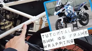 Motorrad Design Frame Rahmen Folierung Wrapping BMW R1250 GS
