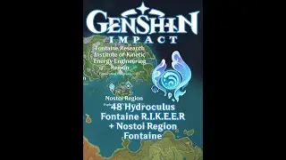 Genshin Impact - 48 Hydroculus Locations on Fontaine Research Institute Region #Fontaine