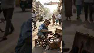 Juta polish kar raha hai Bandar #funny #cute