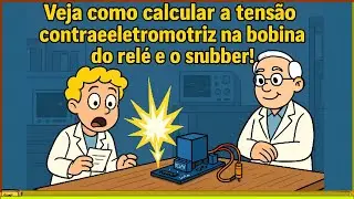 20250626 Veja como calcular a tensão contraeletromotriz na bobina do relé e o snubber