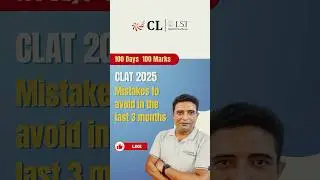 3 Months to CLAT! Avoid These Common Mistakes! #clat2025 #clatexampreparation #clatexam