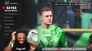 IShowSpeed's PC Falls On Him During FIFA (STARTS CRYING)💀STARTS CRYING #shorts
