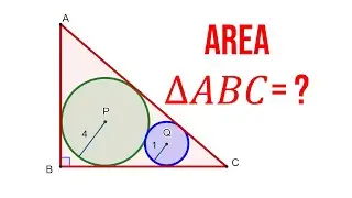 Touching circles inside a triangle - Geometry problem  I GRE I Pre-Math I NSO | IMO | SOF