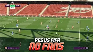 FIFA 21 vs PES 2021 | REALISTIC STADIUMS WITH NO FANS