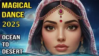 Magical Arabic DJ Dance 💃 Ocean to Desert Visuals | Girl Fantasy Dance