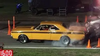 Dodge Polara RT vs 206/Corsa Pick Up - BURNOUT !! Excelente video!