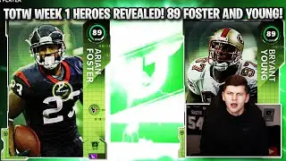 TOTW WEEK 1 HEROES REVEALED! TOTW 89 ARIAN FOSTER AND BRYANT YOUNG! WHAT IS THIS? | MADDEN 21