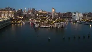 Hudson River Park Unveiled: Aerial Views of New York's Waterfront 🌊🚁
