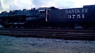 ATSF3751 Backing Out Of The Cage Siding