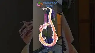 3pcs 80cm Splicing 3D Hologram Display Wall #3ddisplay #hologram #fyp