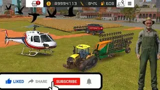 #fs18 #farming  Helicopter Farming & Mega Harvesting Setup | Farming Simulator 18 Gameplay