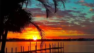 Beautiful Live Relaxing Florida Sunset With Guitar and Piano music