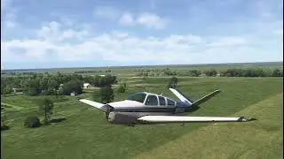 Beech V35B Engine out MSFS2024