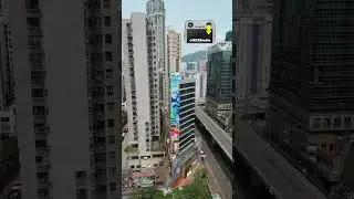 Drone tips. Learn to fly DJI Mini 3 Pro drone. Easy moves in Mong Kok, Hong Kong