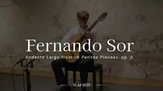 Fernando Sor - Andante Largo, op. 5 No. 5 | Master's Recital - Priit Peterson