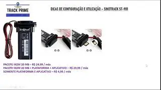 Rastreador Sinotrack ST-900/ST-901/ST-905/ST-906 Instalação e Configuração do Chip e Plataforma